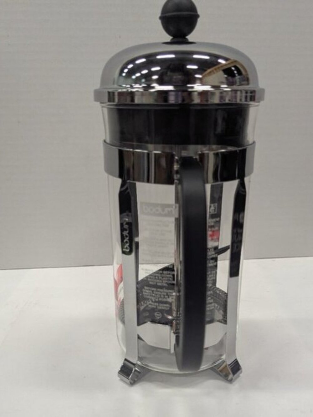 Bodum Chambord French Press 34oz | Stainless Steel & Glass - Picture 3 of 7